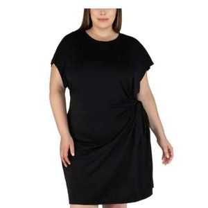 Nicole Miller Plus Size Wrap Dress Size 2X Lightweight Dress in Black